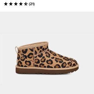 UGG Classic Ultra Mini Spotty NWT Size 6 leopard